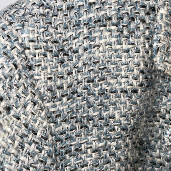 Talbots Woman Petite 22WP Tweed Blazer Jacket Blue/White 2-Button Made In China - Picture 5 of 11